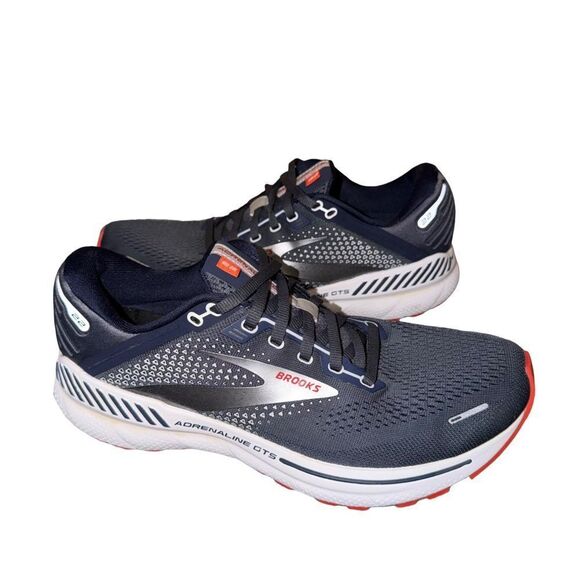 Brooks Adrenaline GTS 22 Navy and White Running Shoes size 8.5 main image 5